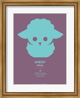 Green Sheep Multilingual Fine Art Print