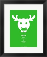 Green Moose Multilingual Fine Art Print