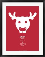Red Moose Multilingual Fine Art Print