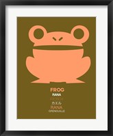 Pink Frog Multilingual Fine Art Print