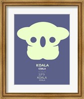 Yellow Koala  Multilingual Fine Art Print
