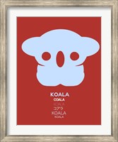 Purple Koala Multilingual Fine Art Print