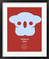 Purple Koala Multilingual Fine Art Print