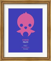 Pink Chick Multilingual Fine Art Print