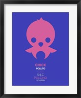 Pink Chick Multilingual Fine Art Print