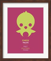 Green Chick Multilingual 2 Fine Art Print