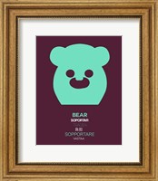 Green Bear Multilingual Fine Art Print