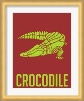 Crocodile Yellow Fine Art Print