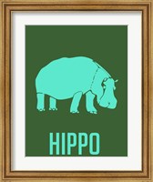 Hippo Blue Fine Art Print