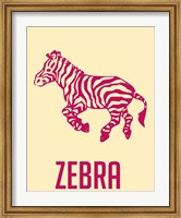 Zebra Red Fine Art Print