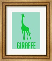 Giraffe Green Fine Art Print