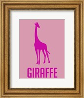 Giraffe Pink Fine Art Print