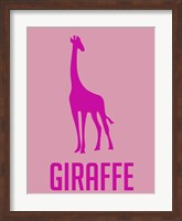 Giraffe Pink Fine Art Print