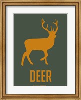 Deer Yellow Fine Art Print