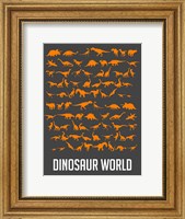 Dinosaur Orange Fine Art Print