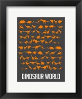 Dinosaur Orange Fine Art Print