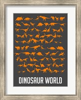 Dinosaur Orange Fine Art Print