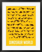 Dinosaur Yellow Fine Art Print