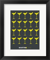 Martini Lover Yellow Fine Art Print