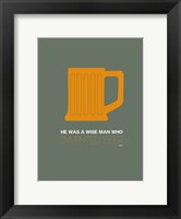 Orange Beer Mug Fine Art Print
