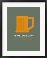 Orange Beer Mug Fine Art Print
