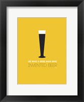 Beer Glass Yellow Fine Art Print