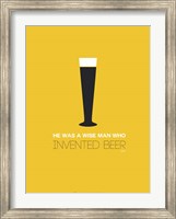 Beer Glass Yellow Fine Art Print