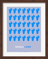 Blue Tequila Shots Fine Art Print