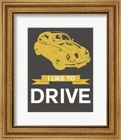 I Like to Drive Beetle 1 Fine Art Print