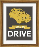 I Like to Drive Beetle 1 Fine Art Print