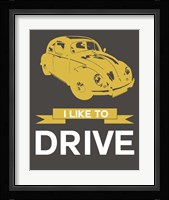 I Like to Drive Beetle 1 Fine Art Print