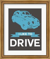 I Like to Drive Beetle 3 Fine Art Print