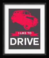 I Like to Drive Beetle 6 Fine Art Print
