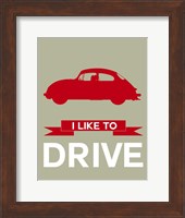I Like to Drive Porsche 2 Fine Art Print