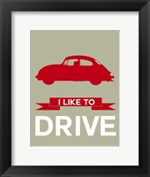 I Like to Drive Porsche 2 Fine Art Print