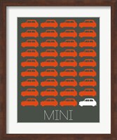 Orange Mini Cooper Fine Art Print