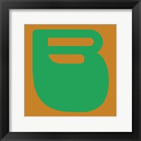 Letter B Green Fine Art Print