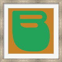 Letter B Green Fine Art Print