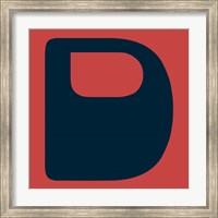 Letter D Blue Fine Art Print