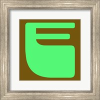 Letter E Green Fine Art Print