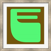 Letter E Green Fine Art Print