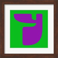 Letter Y Purple Fine Art Print