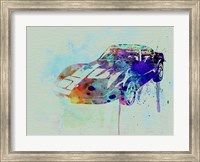 Corvette watercolor Fine Art Print