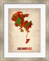 Los Angeles Watercolor Map Fine Art Print