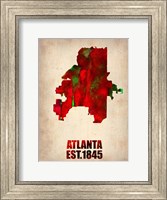 Atlanta Watercolor Map Fine Art Print