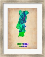 Portugal Watercolor Map Fine Art Print