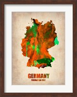 Germany Watercolor Map Fine Art Print