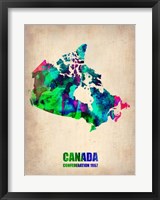 Canada Watercolor Map Fine Art Print