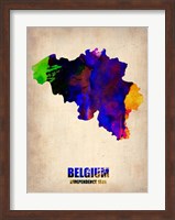 Belgium Watercolor Map Fine Art Print