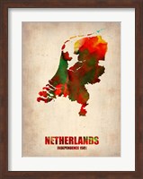 Netherlands Watercolor Map Fine Art Print